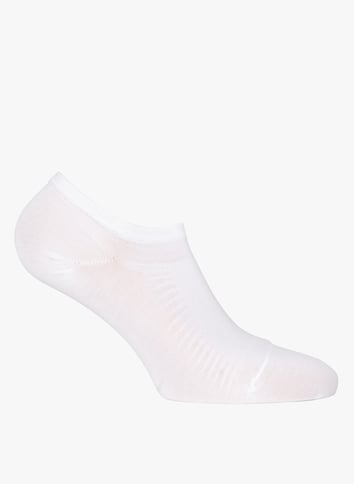 Korte sokken van fil d'écosse BLEUFORET Wit